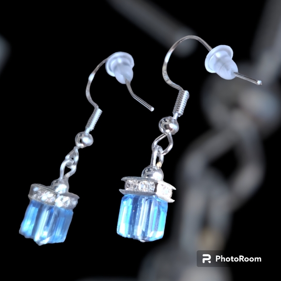 925 Silver & Austrian Crystal Earrings - Picture 4 of 4